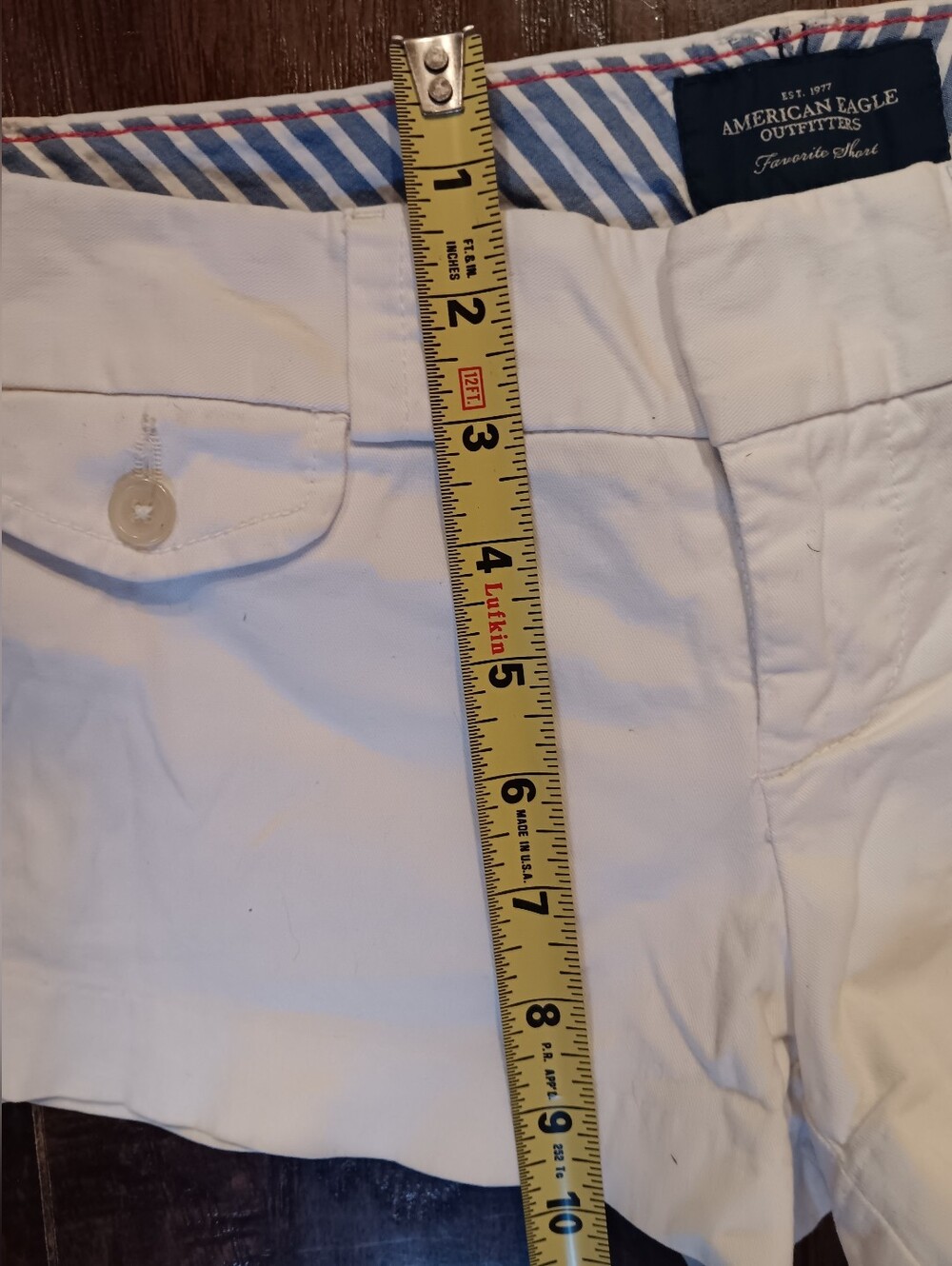 American Eagle White Shorts Womens 2 - Picture 5 of 5
